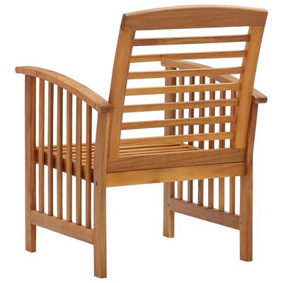 vidaXL Chaises de jardin lot de 2 Bois d'acacia massif