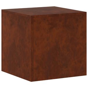 vidaXL Support de Plante Rouill&eacute; 40 x 40 x 40 cm Acier patin&eacute;