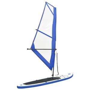 vidaXL Ensemble de planche SUP gonflable avec voile Bleu et blanc