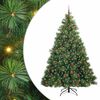 vidaXL Sapin de No&euml;l artificiel avec 300 LED Vert 240 cm PE et PVC