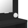 vidaXL Tables de maquillage pour chambre Noir 80 x 39,6 x 135 cm