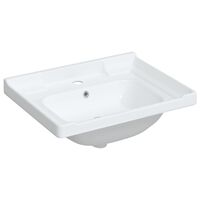 vidaXL Évier de salle de bain blanc 61x48x23cm rectangulaire céramique