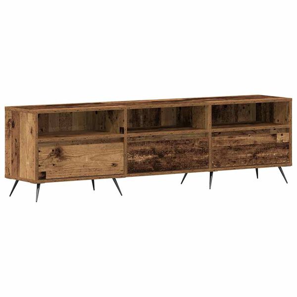 vidaXL Meuble TV Bois ancien 150 x 30 x 44,5 cm Bois d'ing&eacute;nierie