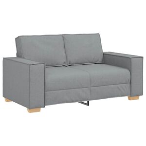 vidaXL Canap&eacute; 2 places Gris clair 160x78x84 cm Tissu