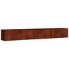 vidaXL Lit sur&eacute;lev&eacute; de jardin 280x40x40 cm acier corten