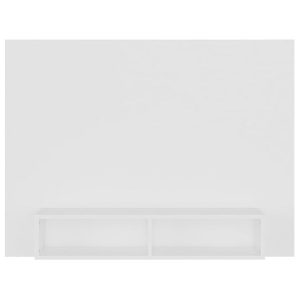vidaXL Meuble TV mural Blanc 120x23,5x90 cm Bois d’ingénierie
