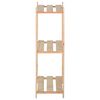 vidaXL &Eacute;tag&egrave;re de stockage 3 niveaux 80x28,5x90 cm Bois de pin massif