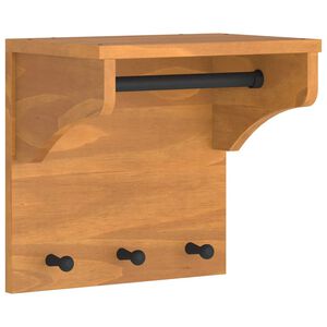 vidaXL Porte-manteau mural SANDNES 43x30x42 cm bois massif pin