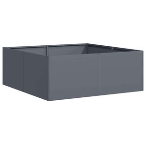 vidaXL Jardini&egrave;re anthracite 80x80x30 cm acier