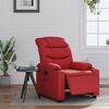 vidaXL Fauteuil inclinable &eacute;lectrique Rouge Similicuir