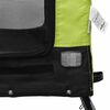 vidaXL Remorque de v&eacute;lo pour animaux de compagnie vert et noir