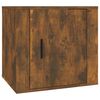 vidaXL Table de chevet Ch&ecirc;ne fum&eacute; 50x39x47 cm