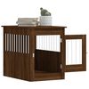 vidaXL Meuble de cage pour chiens ch&ecirc;ne marron 55x80x68 cm