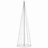 vidaXL Arbre de No&euml;l c&ocirc;ne 330 LED color&eacute;es d&eacute;coration 100x300 cm