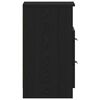 vidaXL Cabinet de chevet avec tiroir 2 pcs Ch&ecirc;ne noir 40 x 35 x 65 cm