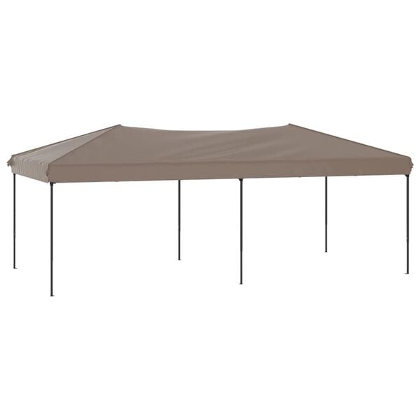 vidaXL Tente de r&eacute;ception pliable Taupe 3x6 m