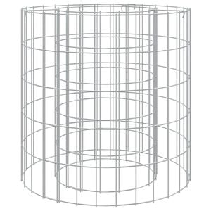 vidaXL Foyer en gabion &Oslash; 50 cm Fer galvanis&eacute;