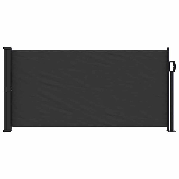 vidaXL Auvent lat&eacute;ral r&eacute;tractable noir 100x300 cm