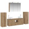 vidaXL Ensemble de mobilier de salle de bain 6 pcs Ch&ecirc;ne artisanal