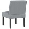 vidaXL Fauteuil sans accoudoirs gris clair tissu