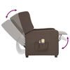 vidaXL Fauteuil &eacute;lectrique de massage Taupe Tissu