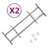 vidaXL Grilles r&eacute;glables de s&eacute;curit&eacute; de fen&ecirc;tres 2 pcs 1000-1500 mm