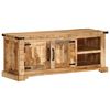 vidaXL Meuble TV 110x35x45 cm bois massif de manguier brut