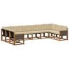vidaXL Ensemble de canap&eacute;s d'ext&eacute;rieur 10 pc Naturel et Beige