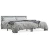 vidaXL Cadre de lit sans matelas sonoma gris 180x200 cm