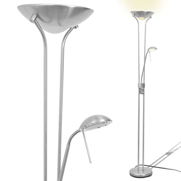 vidaXL Lampadaire &agrave; LED &agrave; &eacute;clairage r&eacute;glable 23 W