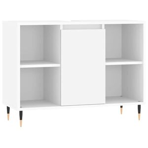 vidaXL Armoire de salle de bain blanc 80x33x60 cm bois d'ing&eacute;nierie