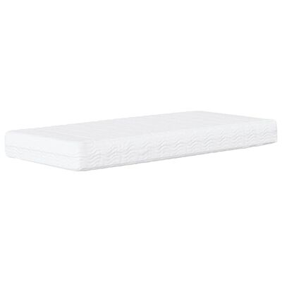 vidaXL Lit avec matelas blanc 80x200 cm similicuir