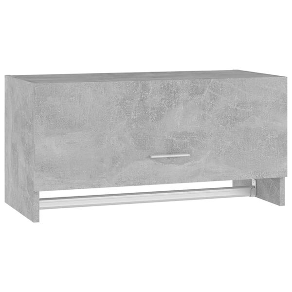 vidaXL Garde-robe gris b&eacute;ton 70x32,5x35 cm bois d'ing&eacute;nierie