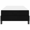 vidaXL Lit &agrave; ressorts avec matelas Noir 90 x 190 cm tissu