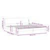 vidaXL Cadre de lit Dover noir 193x203 cm similicuir