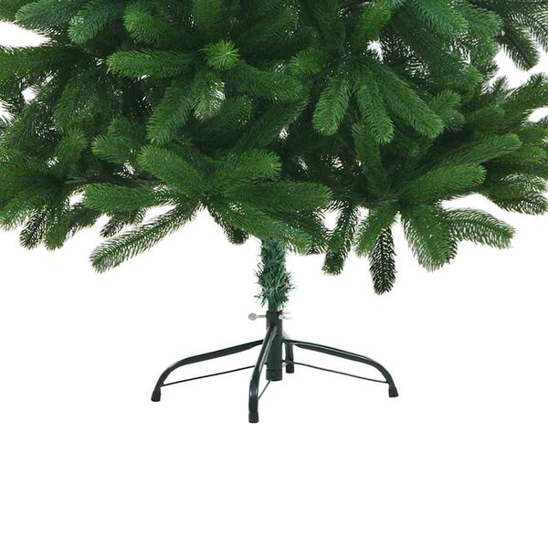 vidaXL Arbre de No&euml;l artificiel pr&eacute;-&eacute;clair&eacute; et boules 150 cm Vert