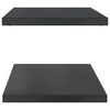 vidaXL Étagères murales 2 pcs 100x40x3 cm noir acier inoxydable