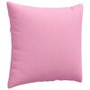 vidaXL Coussins de canapé 2 pcs Rose 50 x 50 cm tissu