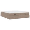 VidaXL Cadre de lit ottoman et matelas cappuccino 180x200cm similicuir