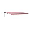 vidaXL Auvent r&eacute;tractable &eacute;lectrique Rouge, Blanc, Anthracite 5 x 3 m
