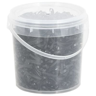 vidaXL Bandes tressées pour chevaux 1500 pcs silicone noir