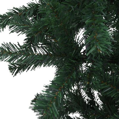 vidaXL Arbre de Noël artificiel renversé pré-éclairé vert 120 cm