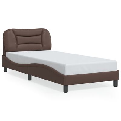 vidaXL Cadre de lit sans matelas marron 90x190 cm similicuir