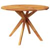 vidaXL Table de jardin 110x110x75 cm Bois d'acacia solide