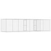 vidaXL Cage pour chien Argent 600 x 200 x 200 cm Acier galvanisé