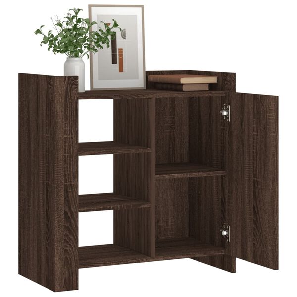 vidaXL Buffet ch&ecirc;ne marron 73,5x35x75 cm bois d'ing&eacute;nierie