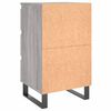 vidaXL Tables de chevet 2 pcs sonoma gris 40x35x69 cm bois ingénierie
