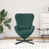 vidaXL Fauteuil &oelig;uf Vert fonc&eacute; 63 x 73 x 90 cm Velours