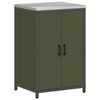 vidaXL Meuble de rangement de cuisine HATTEM Vert olive Acier