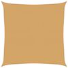 vidaXL Voile d'ombrage 160 g/m&sup2; carr&eacute; sable 7x7 m PEHD